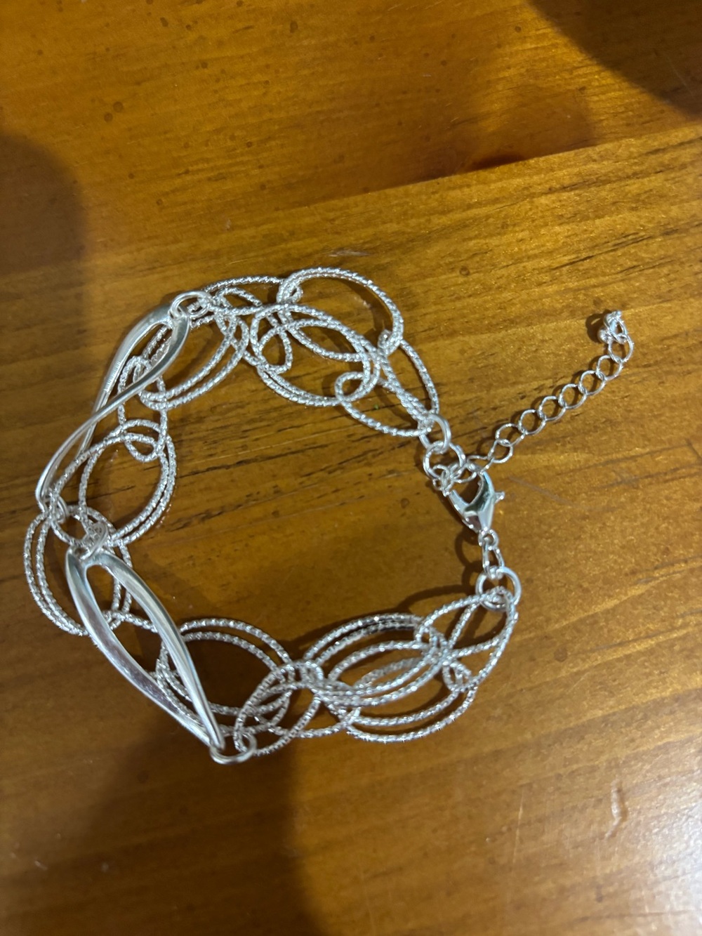 Silver Tome Multi-Loop Chain Bracelet